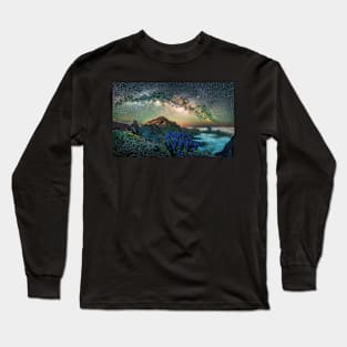 Caldera de la Taburiente With the Milky Way Long Sleeve T-Shirt